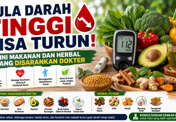 Gula Darah Tinggi Bisa Turun, Ini Makanan dan Herbal yang Disarankan Dokter
