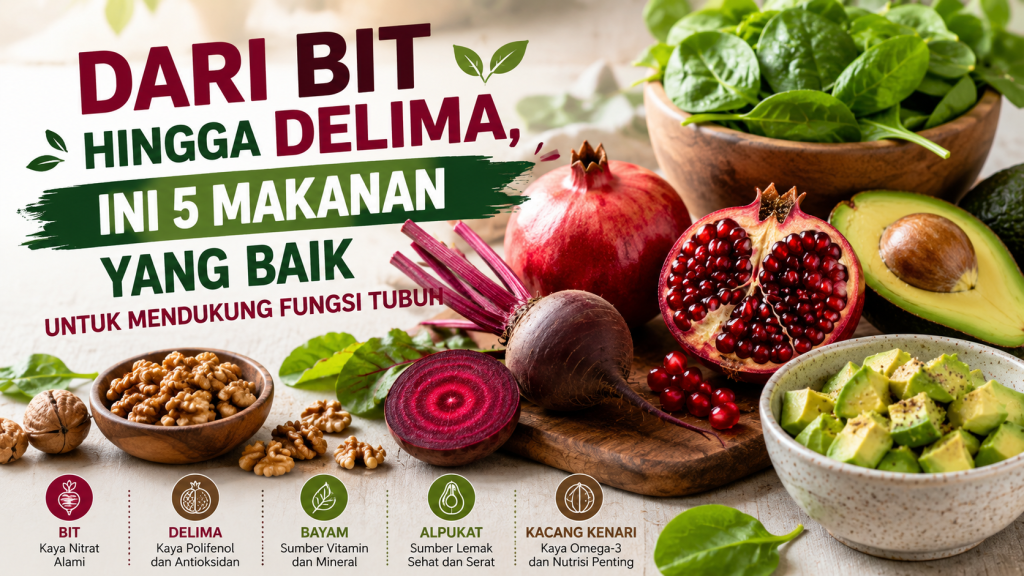 makanan yang baik untuk mendukung fungsi tubuh