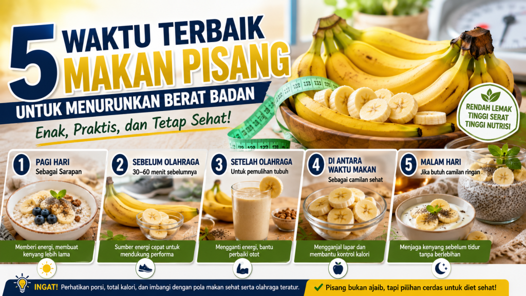 waktu terbaik makan pisang untuk menurunkan berat badan