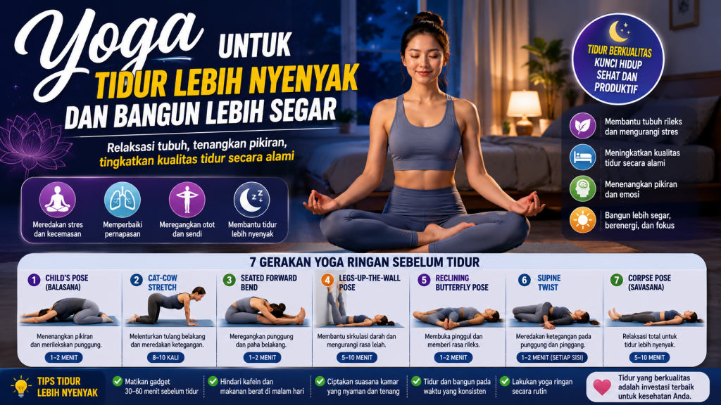yoga untuk tidur lebih nyenyak