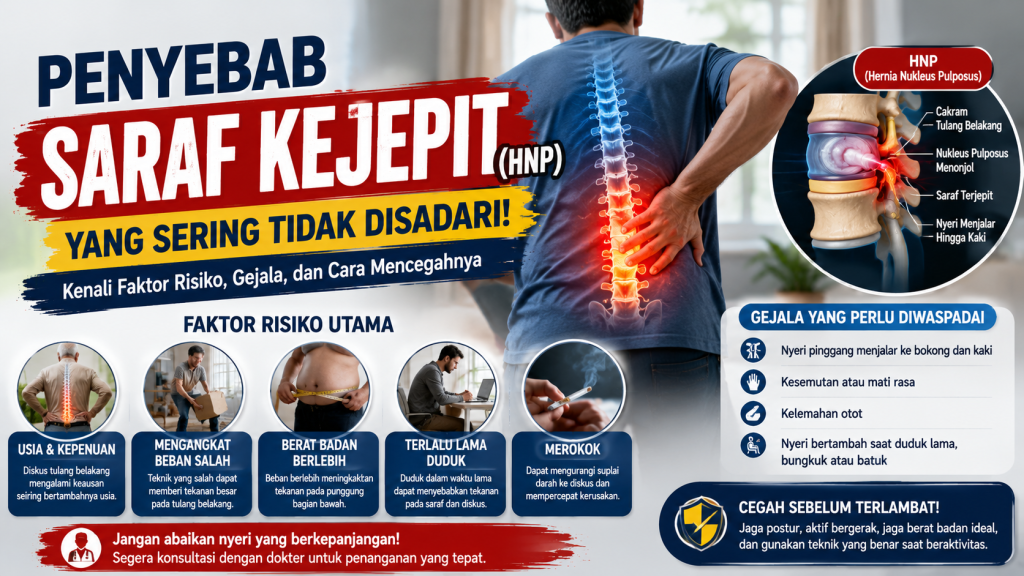 penyebab saraf kejepit HNP