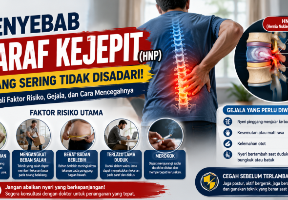 penyebab saraf kejepit HNP