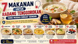 makanan untuk radang tenggorokan