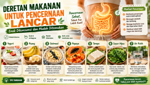 makanan untuk pencernaan lancar
