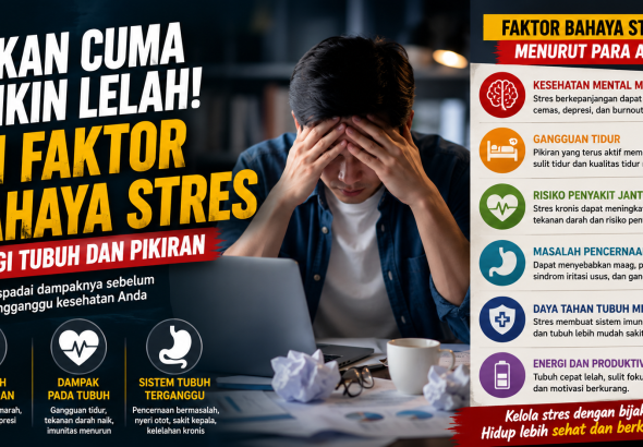 Bukan Cuma Bikin Lelah, Ini Faktor Bahaya Stres bagi Tubuh dan Pikiran