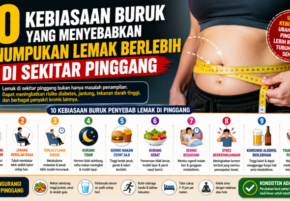 lemak di sekitar pinggang