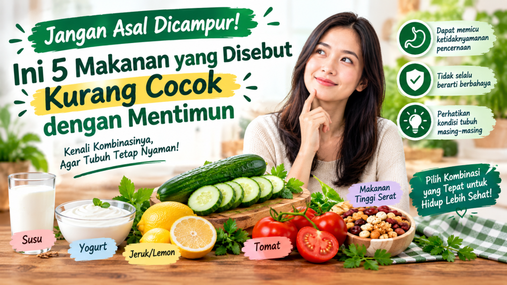 makanan yang tidak boleh dicampur dengan mentimun