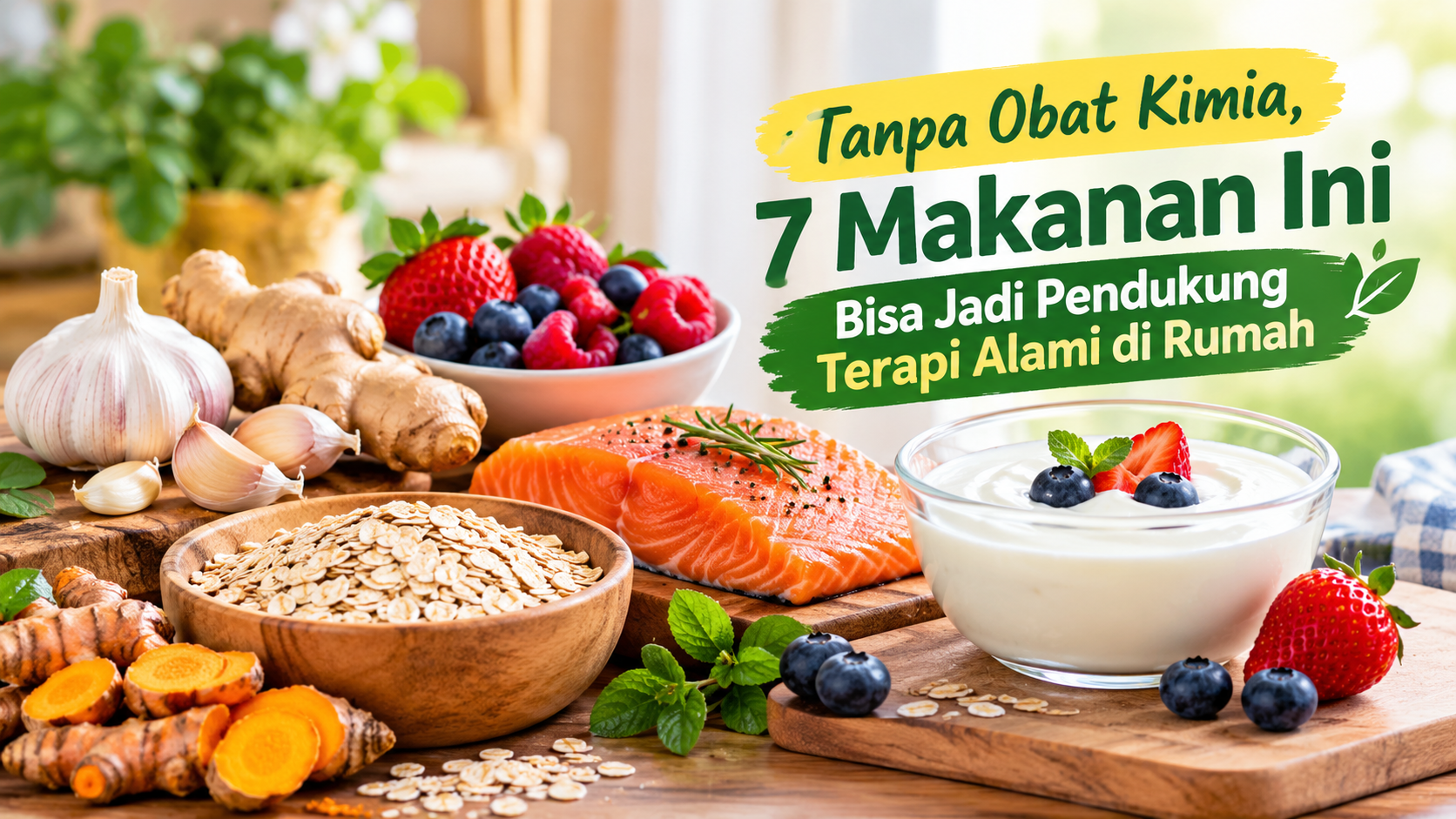 7 Makanan Sehat yang Bisa Bantu Tubuh Pulih Secara Alami, Ada di Dapur