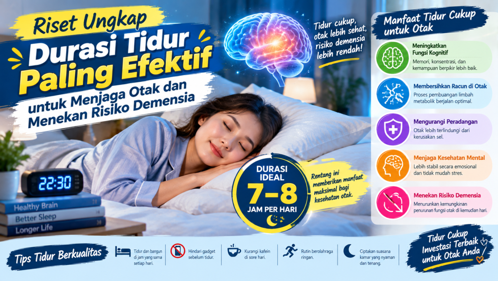 durasi tidur untuk mencegah demensia