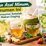 minuman sehat setelah makan daging