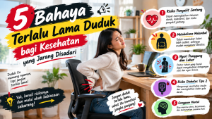 5 Dampak Duduk Terlalu Lama yang Sering Diabaikan, Nomor 4 Tak Banyak Disadari