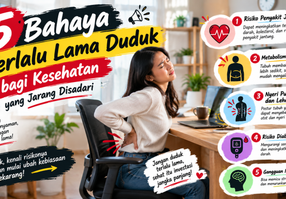 5 Dampak Duduk Terlalu Lama yang Sering Diabaikan, Nomor 4 Tak Banyak Disadari