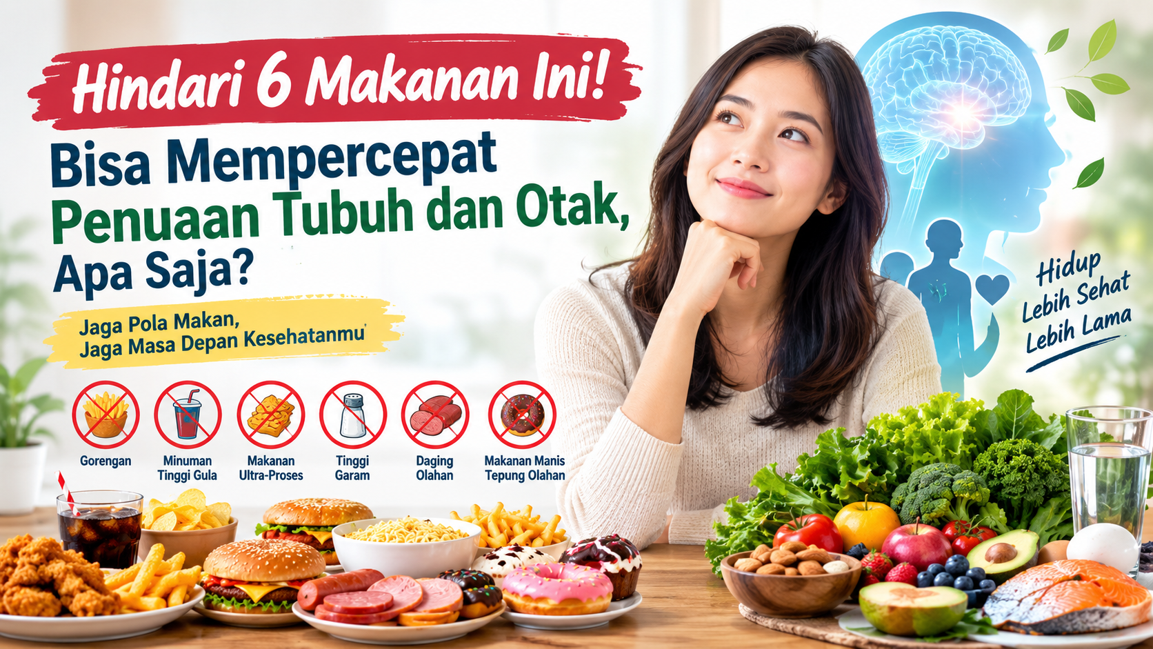 makanan yang mempercepat penuaan
