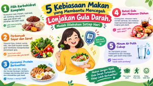 kebiasaan makan untuk mencegah lonjakan gula darah