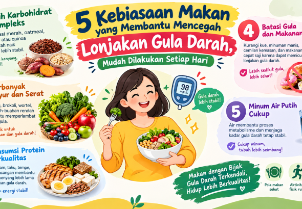 kebiasaan makan untuk mencegah lonjakan gula darah