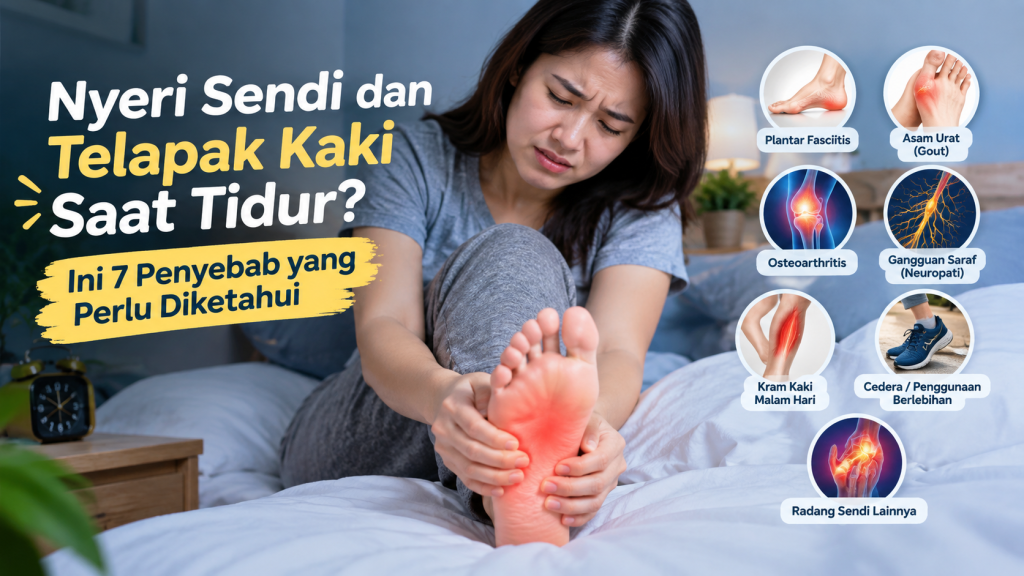 nyeri sendi dan telapak kaki saat tidur