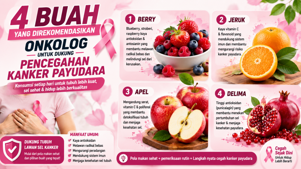 4 Buah untuk Kesehatan Payudara yang Kaya Serat dan Senyawa Alami