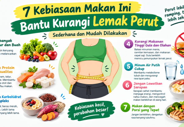kebiasaan makan untuk mengurangi lemak perut