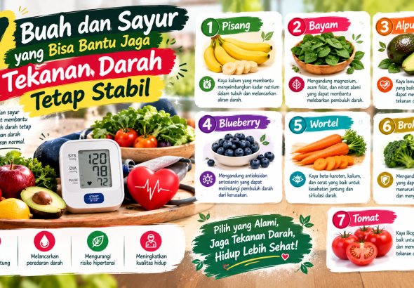buah dan sayur untuk menurunkan tekanan darah
