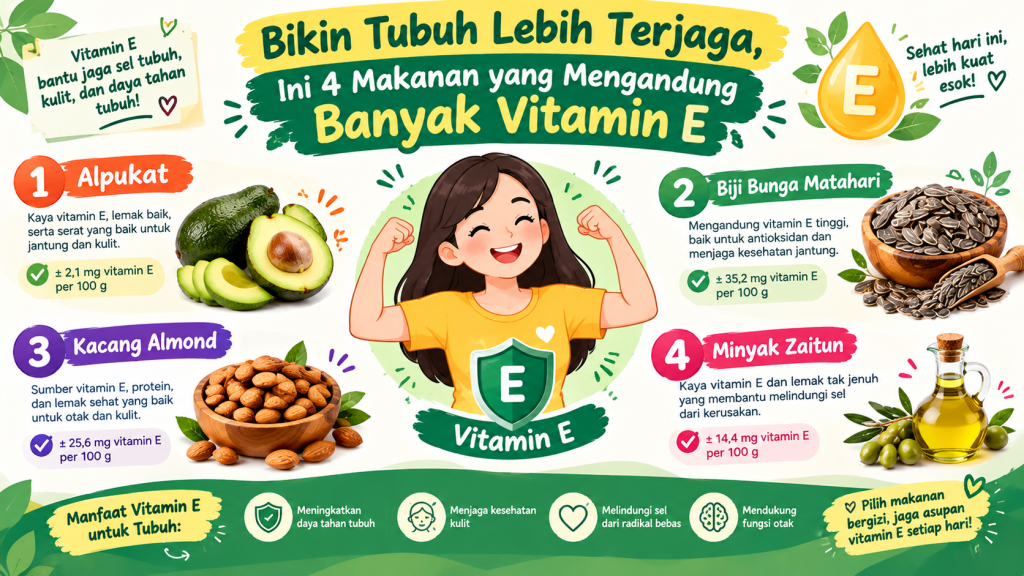 makanan yang mengandung banyak vitamin E