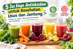 5 Jus Sehat Kaya Antioksidan yang Bisa Mendukung Kesehatan Usus dan Jantung