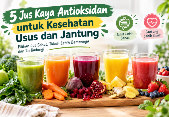 5 Jus Sehat Kaya Antioksidan yang Bisa Mendukung Kesehatan Usus dan Jantung