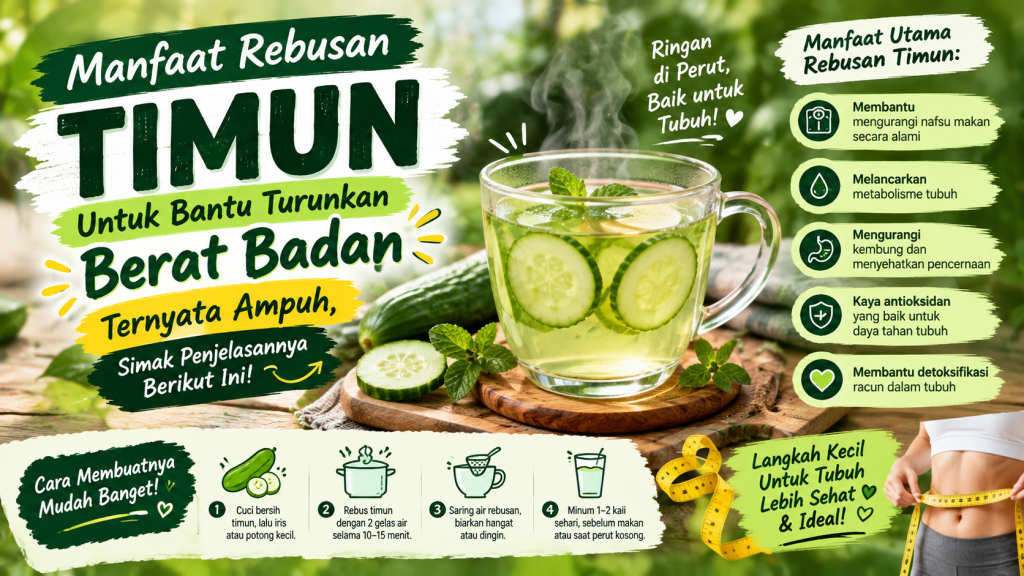 manfaat rebusan timun untuk menurunkan berat badan