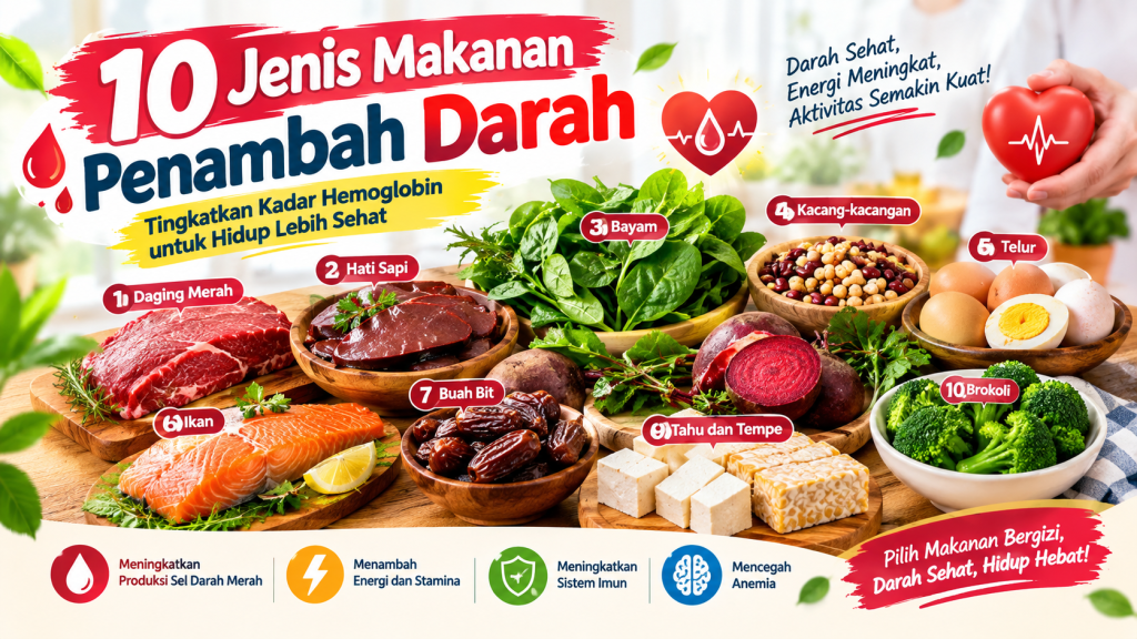 makanan penambah darah