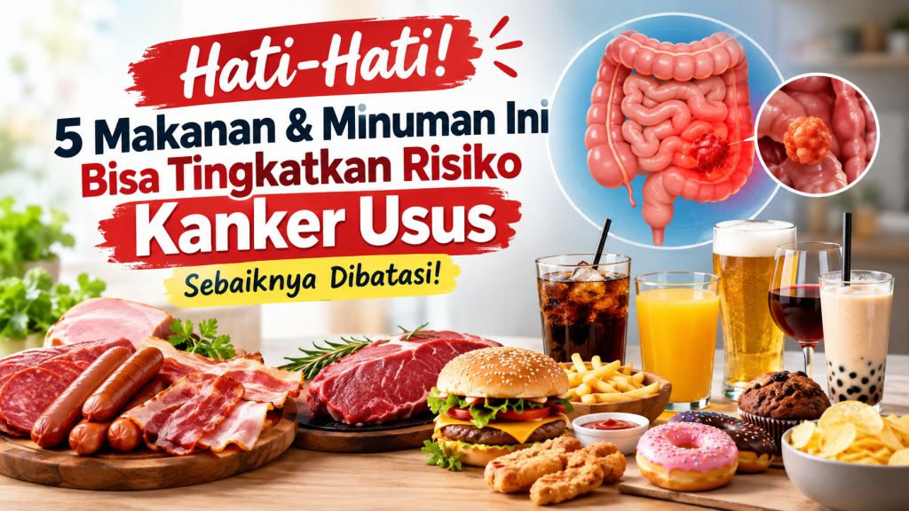 Wajib Tahu! 5 Makanan dan Minuman yang Perlu Dibatasi untuk Menjaga Kesehatan Usus