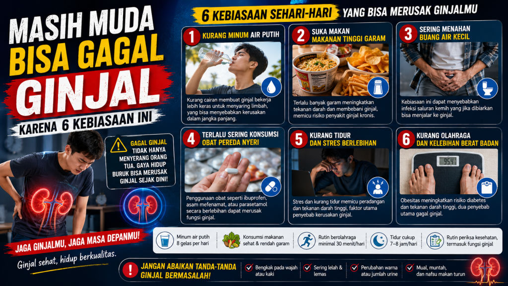 kebiasaan penyebab gagal ginjal