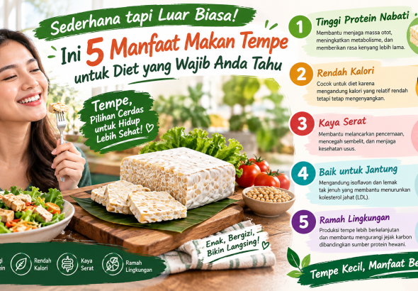 Jangan Remehkan Tempe! Ini 5 Manfaatnya untuk Membantu Program Diet