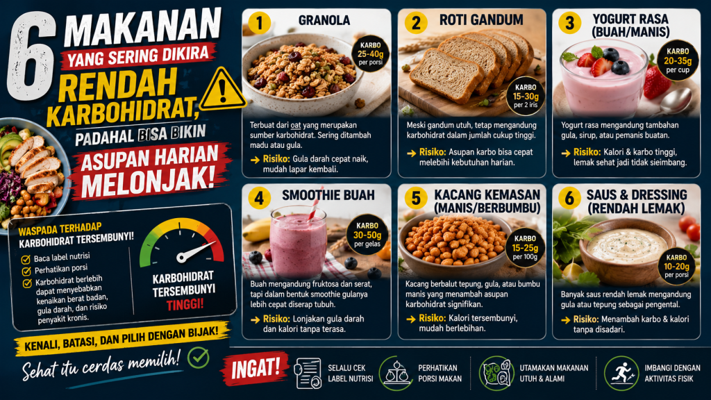 makanan rendah karbohidrat