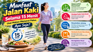 jalan kaki 15 menit setelah makan