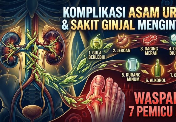 Asam Urat Tinggi Bisa Ganggu Ginjal? Kenali Penyebab dan Komplikasinya