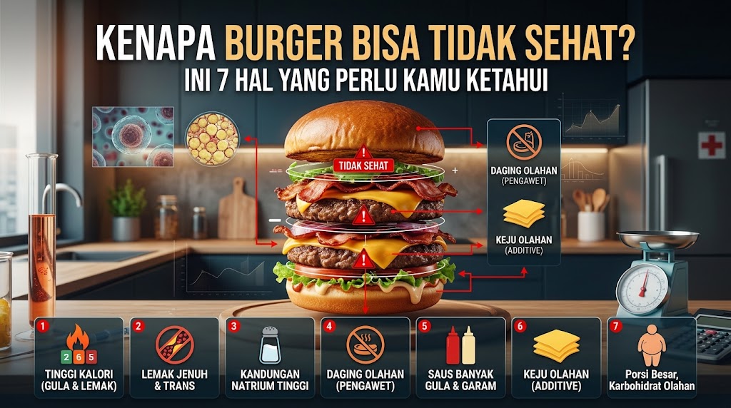 Burger Terlihat Bergizi, tetapi Benarkah Baik untuk Tubuh? Ini Faktanya