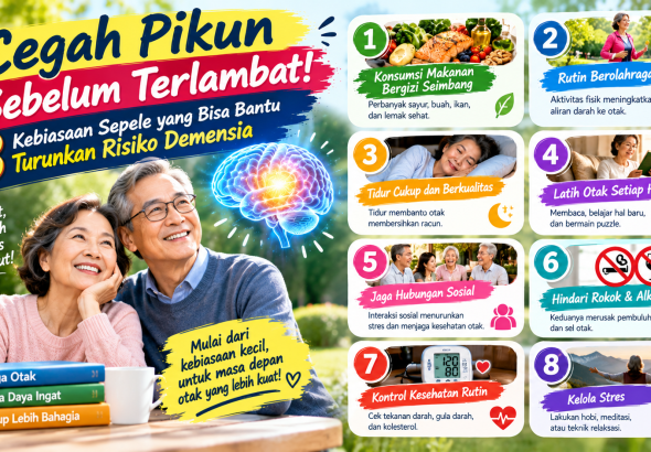 kebiasaan menurunkan risiko demensia