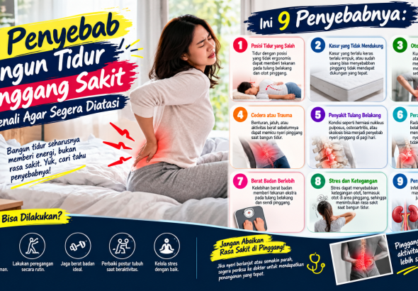 penyebab bangun tidur pinggang sakit