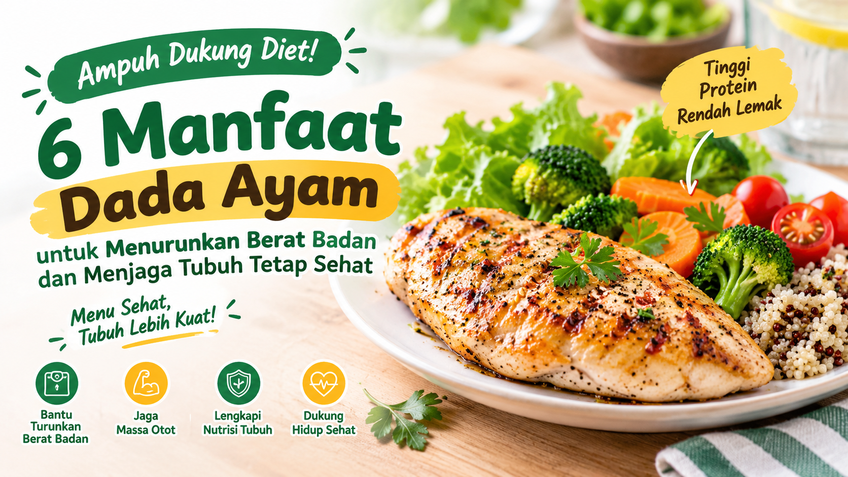 Tinggi Protein dan Mengenyangkan, 6 Manfaat Dada Ayam untuk Tubuh Ideal