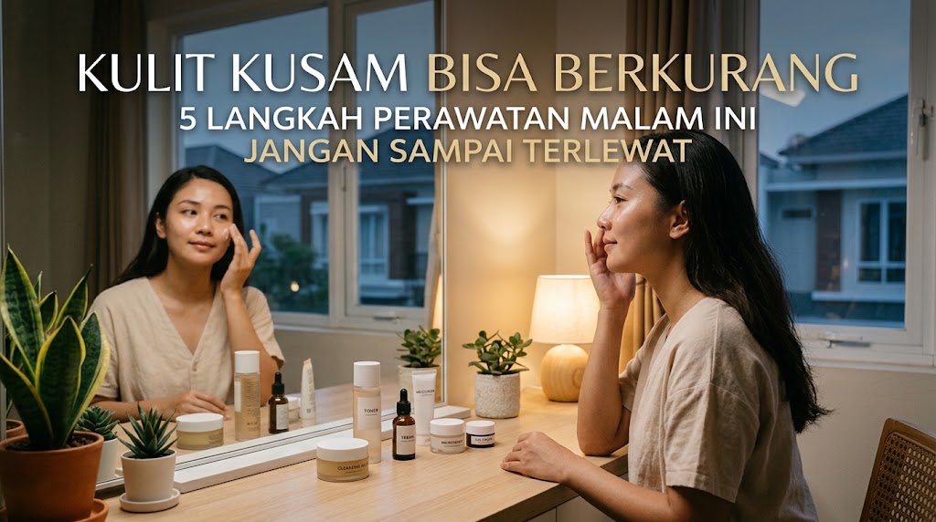 perawatan malam untuk kulit kusam
