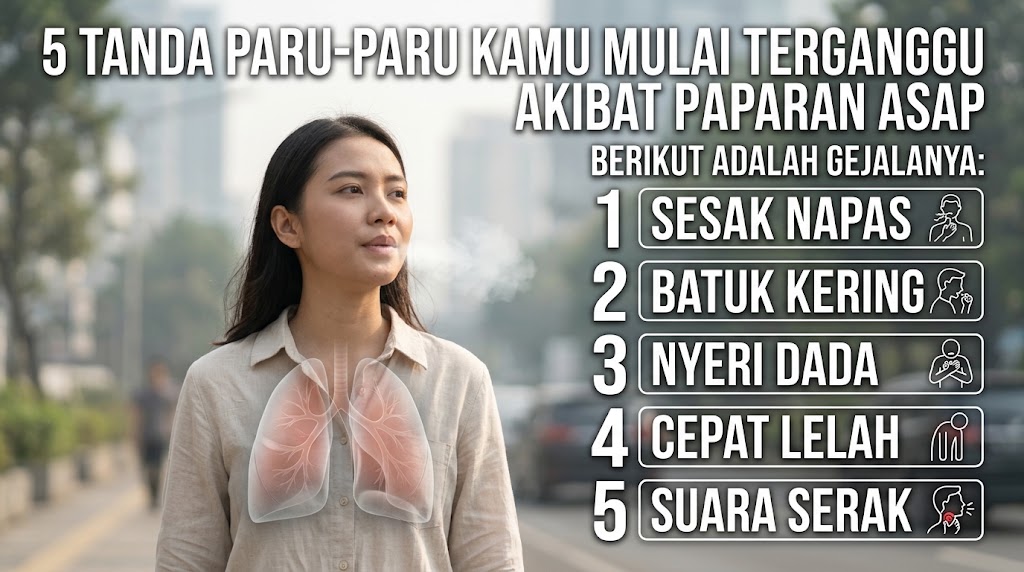 5 Tanda Paru-Paru Mulai Terganggu Akibat Paparan Asap, Jangan Abaikan!
