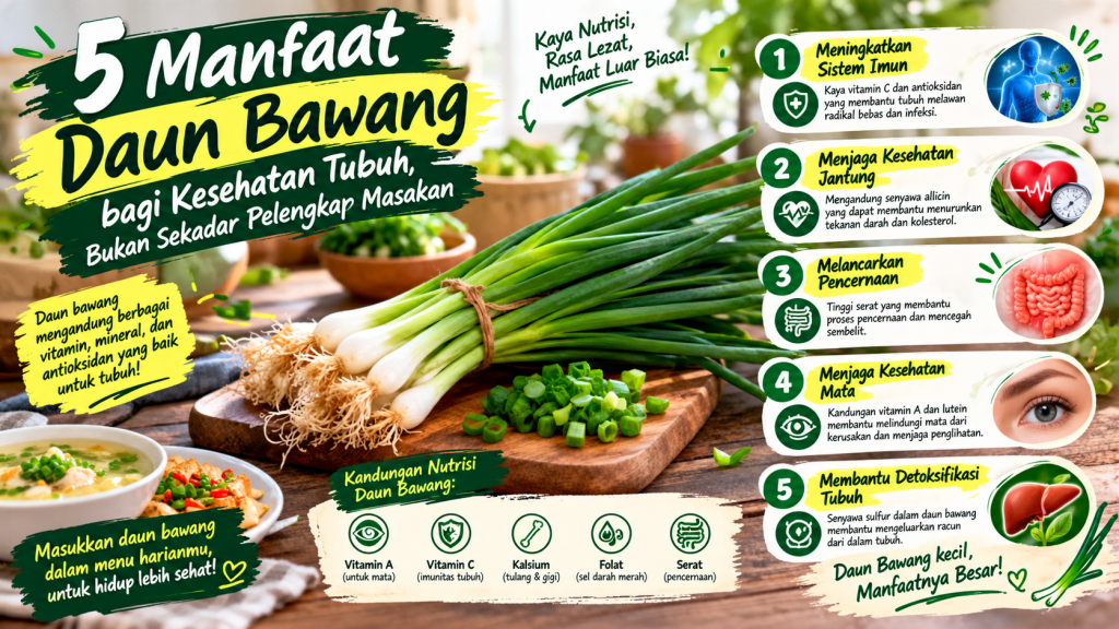 manfaat daun bawang bagi kesehatan