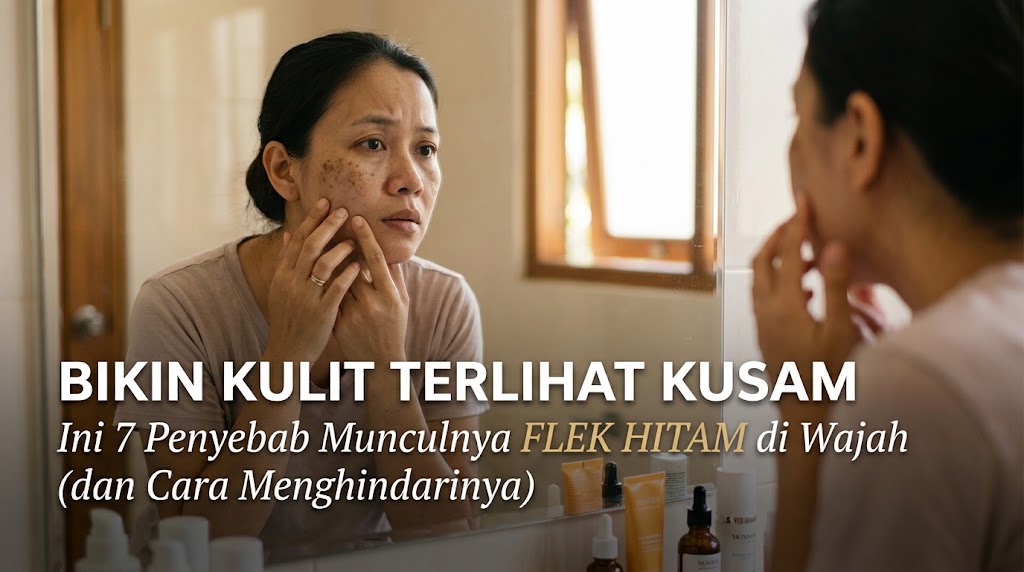 penyebab flek hitam di wajah