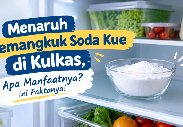 manfaat soda kue di kulkas
