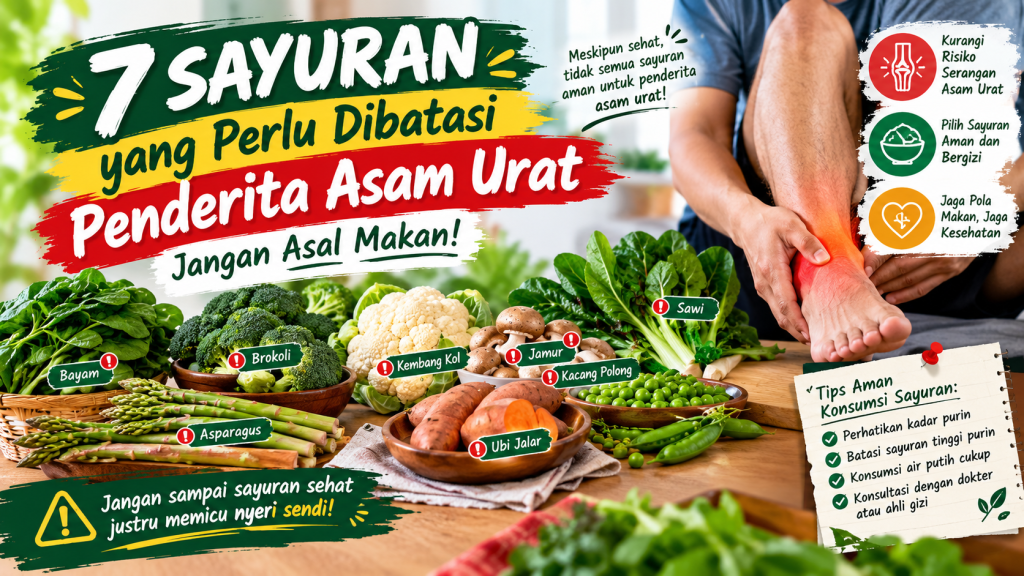 sayuran untuk penderita asam urat
