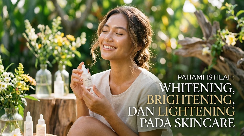 perbedaan whitening brightening dan lightening