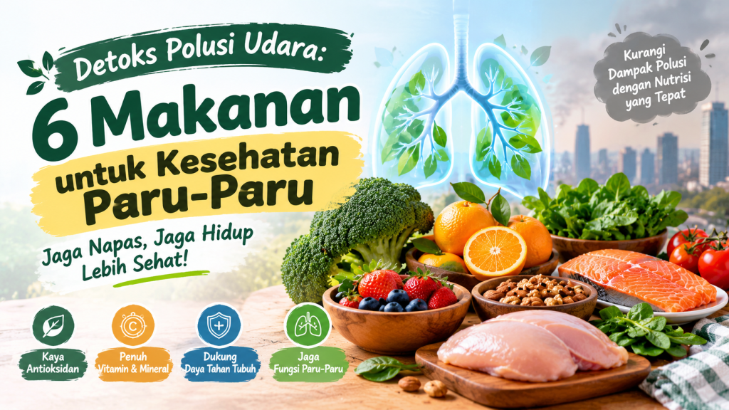 Polusi Udara Mengancam Kesehatan? Ini 6 Pilihan Makanan untuk Paru-Paru